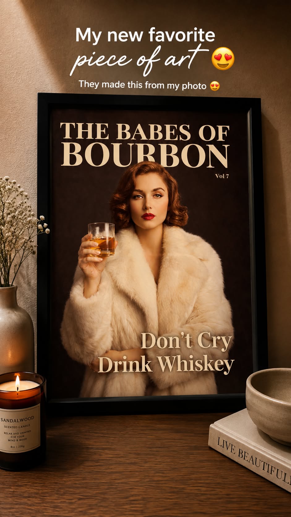 Bourbon Babe portrait style